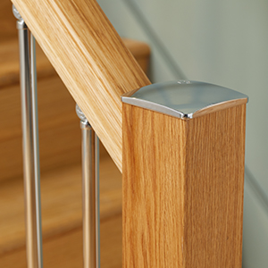 Cheshire Mouldings Brushed Nickel Slim Newel Cap - Image 3