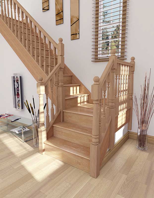 Cheshire Mouldings Benchmark Oak One Piece Newel - Image 2