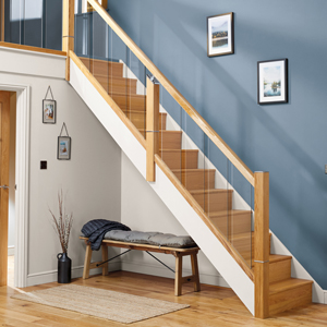 Cheshire Mouldings Reflections Oak Handrail Pre-grooved - Image 2