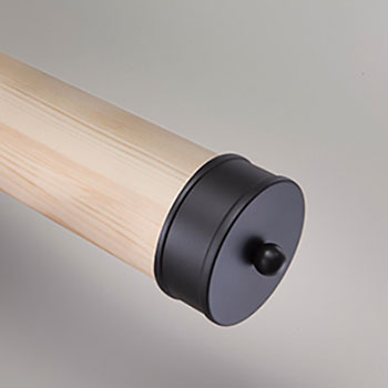 Cheshire Mouldings Black Medium End Cap Pk2 - Image 2
