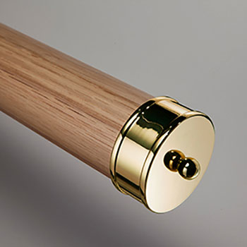 Cheshire Mouldings Brass Medium End Cap Pk2 - Image 2